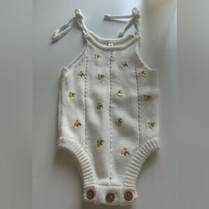 Oat Co -Heirloom Onesie - Lemons 0-3M